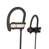VICTONY Bluetooth 4.1 Headphones,Wireless Sport Headphones,Sweatproof Running Gym Stereo Headsets (V-Q7-Gold)