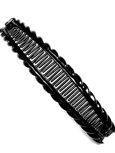 BLACK BANANA HAIR Clip Tort Large Barley Twist Clip Comb Ladies Hair Fish Grip Slide