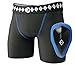 Athletic Cup Groin Protector & Compression Shorts System with Built-in Jock Strap