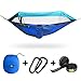 Aromzen IClover Portable Cot Double Persons Camping Hammock with Mosquito Net for Relaxation,Traveling,Outside Leisure Separable Net Dismantled Freely Bluethumb 3