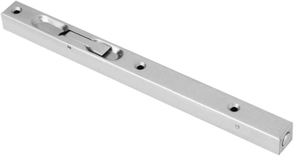 Zerodis Door Latch Bolt 304 Stainless Steel Door Flush Lock Security Lever Action Gate Latch Bolt with Strike and Screws (10inch) - Image 4