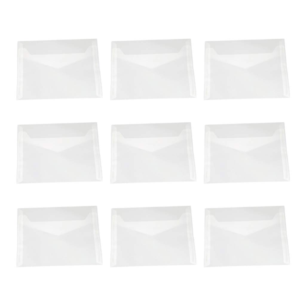 HEALLILY 50pcs Translucent Envelope Blank Paper Envelope Bag Transparent Multi- Envelope Greeting Card White Storage Envelope for Organizing Protecting Cards Letter