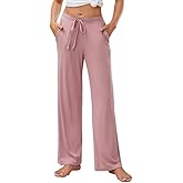 HEARTNICE Women's Pajama Pants with Pockets, Soft Comfort Lounge Sleep Pant Loose Stretch Pj Bottoms