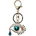 Bolbove Angel's Tears Keychain Teardrop Keyring Evil Eye Crystal Rhinestones Purse Pendant Handbag Charm