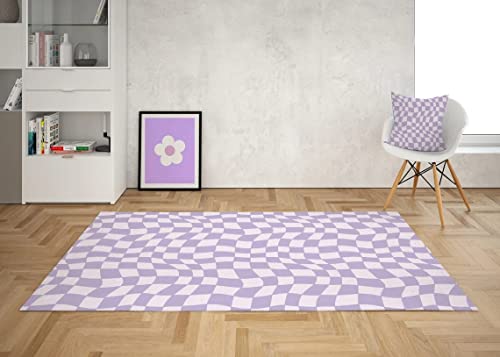 Lavender Danish Pastel Vintage Area Rug for Living Room Boho Thick Pattern Bedroom Playroom Carpet Novelty Plush Classroom Throw Rugs Durable Indoor Runner Rug 4x6 at Amazon