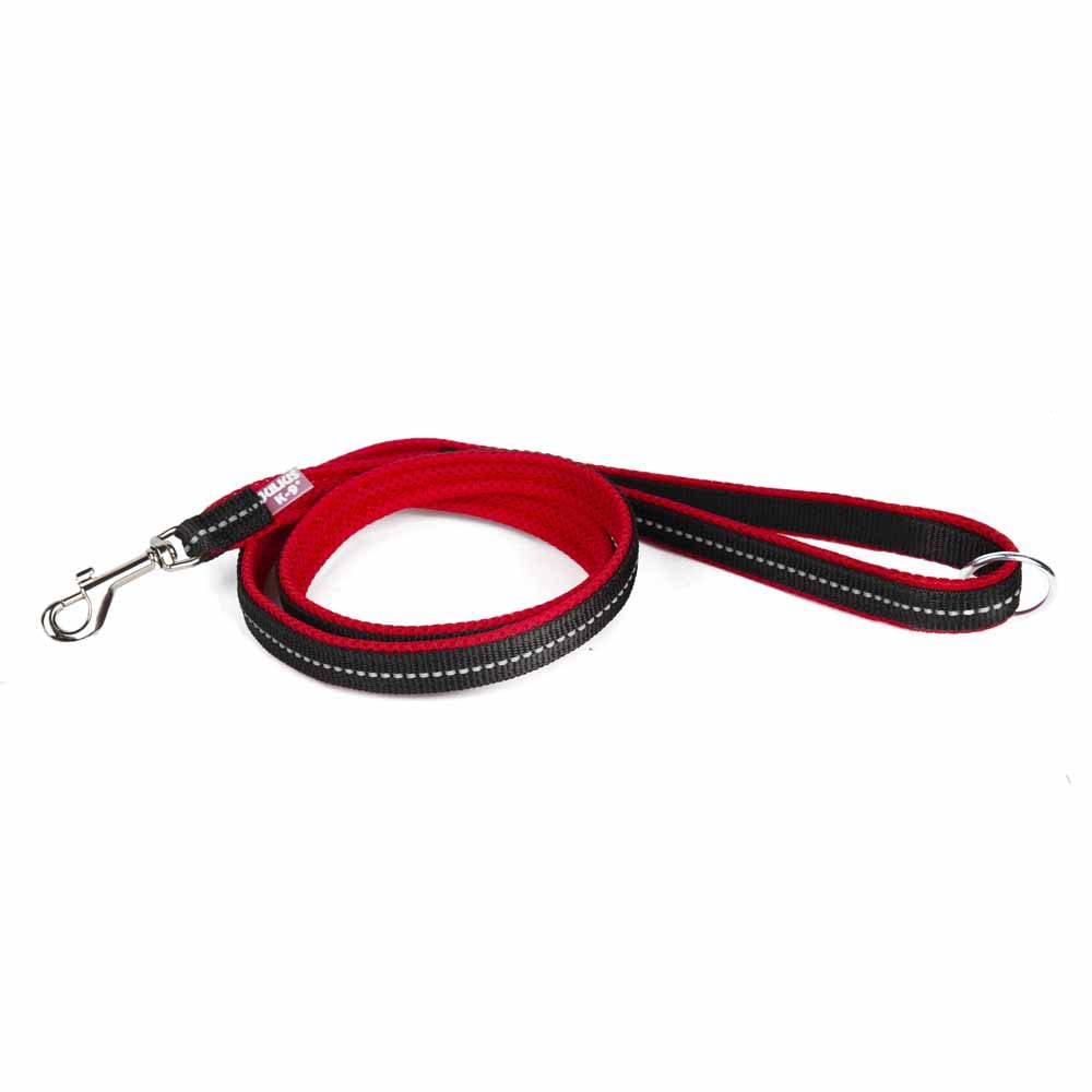 JULIUS-K9 IDC Powair Leash, Size: 1,2 m with Handle and Small Carabiner, Red โ image 1
