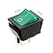 Baomain Green Light SPDT ON/Off Snap in Boat Rocker Switch 4 Pin 16A/250V UL TUV List Pack of 2