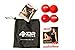 4KOR Fitness Massage Balls for Deep Tissue Muscle Recovery, Perfect for Myofascial Release and Trigger Point Therapy (Firm (Red))