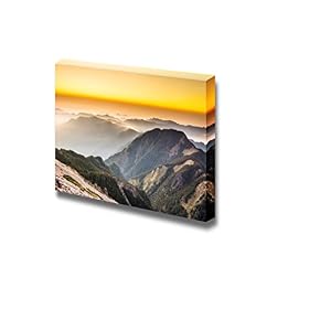 Beautiful Landscape Sunset Scenery in The Famous Yushan...