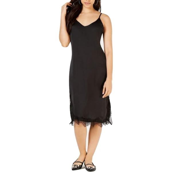 Free People Women's Party Crasher Midi Slip Dress, Black Combo, XS at  Amazon Women's Clothing store