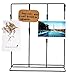 Space Art Deco, Multi-Photo Display, Black Clip Photo Holder Stand - Holds Eight 4x6 Pictures - Tabletop Decor - Picture Display - Black Clips for Photos/Notes - Simple and Modern - DIY Project
