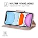 ProCase iPhone 11 Wallet Case for Women, Flip Folio Kickstand PU Leather Case with Card Holder Wristlet Hand Strap, Stand Protective Cover for iPhone 11 6.1