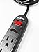 Digital Energy 6-Outlet Surge Protector Power Strip with 15-Ft Long Extension Cord, Black, ETL Listed/UL Standard