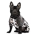 Fitwarm Lama Pet Clothes for Dog Pajamas Cat Onesies Lightweight Velvet Black Medium