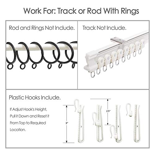 cololeaf 5ft Wide x 7ft Tall Flat Hooks Hanging for Hospital Medical Clinic SPA Lab Cubicle Curtain Divider Privacy Screen, in Blue Customizable