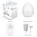 Aickar 200ml Mini Essential Oil Diffuser, Aromatherapy Diffuser with Touch Sensitive Buttons, Ultrasonic Cool Mist Humidifier with 7 Color LED Light and Auto Shut-off Function