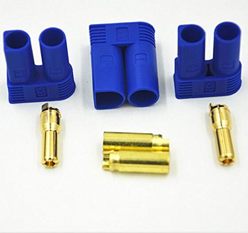 MARKETTY Male/female Ec5 Style Connector w/ 5mm Gold Bullet Plug(pack of 5 Pairs) - Thumbnail 4