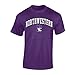Elite Fan Shop NCAA Northwestern Wildcats Mens NCAA T Shirt Team Color ArchNCAA T Shirt Team Color Arch, Purple, Large