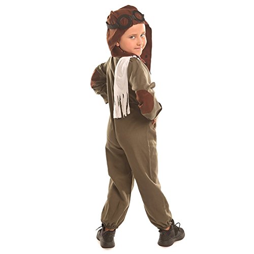 Disiao Air Force Pilot Costume For Little Boy Halloween Suits Cosplay (M)
