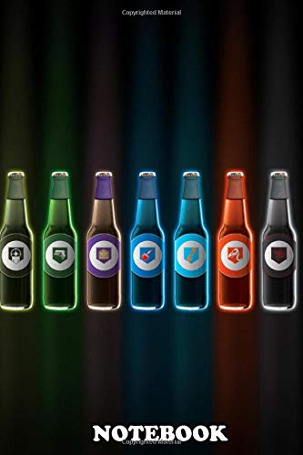 Notebook: Zombie Perk Bottles , Journal for Writing, College Ruled Size 6" x 9", 110 Pages