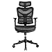 Argomax Black High Back Desk Computer Task Home Executive Ergonomic Leather Mesh Office Chair