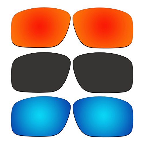 ACOMPATIBLE 3 Pair Replacement Polarized Lenses for Oakley Mainlink Sunglasses OO9264 Pack P1