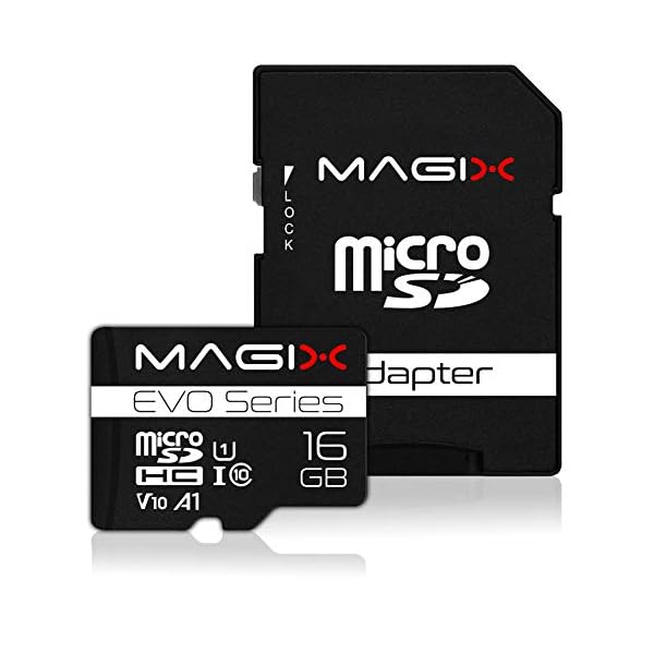 Magix MicroSD Speicherkarte EVO Series Klasse10 V10 + SD Adapter bis zu 80 MB/s (16GB)