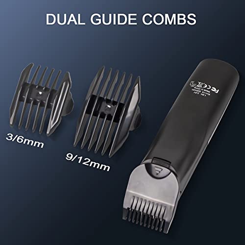 Electric Trimmer for Men, Tensine Ball & Groin Hair Trimmer, Pubic Hair Trimmer for Men, Replaceable Ceramic Blade Heads, IPX7 Waterproof Wet/Dry Men Grooming Kit, 90 Minute Battery Life