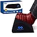 Everlasting Comfort Office Foot Rest Under Desk - 100% Pure Memory Foam - Orthopedic Teardrop Curve Design - Non-Slip Bottom (Black) primary