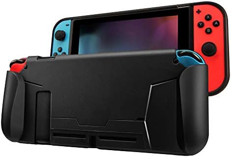 MEO Protective Case And Tempered Glass Screen Protector Compatible for Nintendo Switch, Shockproof and Anti-Scratch Protection