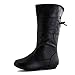 Girls Faux Leather Basic Long Zipper Closure Boots (Toddler/Little Kid)