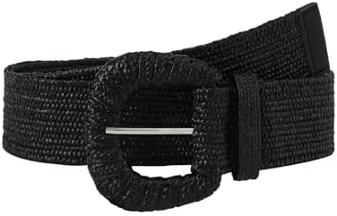 Wide Elastic Boho Belt Rope Woven Braided Waist Belt Chunky Buckle 1.97 INSPIRE CHIC Women main image 2