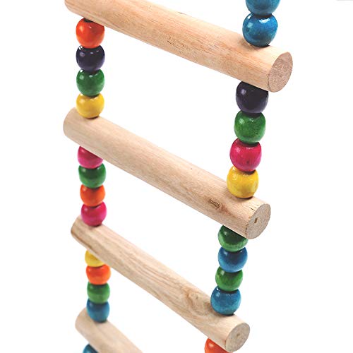 image for Orangelight Wood Bird Ladder Bird Cage Accessories Made with Natural W