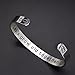 O.RIYA Let's Grow Old Together, Gift for Her, Wedding Gift, Wife's Gift Custom Cuff Bracelet