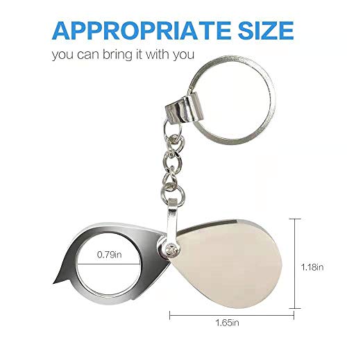 Wapodeai 10X Jewelry Magnifier Folding Magnifying Glasses, Mini Ultra-Thin Fashion Magnifying Glass, - //medicalbooks.filipinodoctors.org