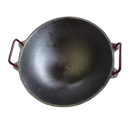 Kadai Cast Iron Kadai Seasoned- NatureLoC Seasoned Cheeni Chatty, Kadai Sesoned Cheena