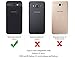 Galaxy J7 V, Galaxy J7 Prime, Galaxy Halo, Galaxy J7 Perx, Galaxy J7 Sky Pro, Galaxy J7 2017, JATEM Heavy Duty Case Kickstand Belt Clip + Tempered Glass Screen Protector (Black/Black)