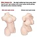 Japanese Life-Sized Adult Toy Women Torso Sex Doll for Men Male Masturbator Pussy Ass with Skeleton-3D Lifelike Sex Toys with Vagina and Anal TPE Doll Silicone Doll for Male with D-Cup Breast Play Fun