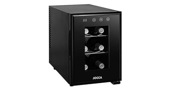 Jocca Vinoteca de 6 Botellas, Aluminio, Negro, 25 cm: Amazon.es: Hogar