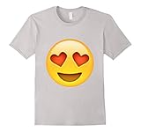 Heart Eyes T-Shirt Emoji Love Smiley Hearts Happy