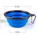 Pet Travel Collapsible Dog Bowl - SOWOKO (2 Pcs) Pet Food and Water Feeding Bowls For Beach Camping Running & Hiking Portable Foldable Cup Dish with Carabiner,Safe Eco-Friendly Silicone BPA Free