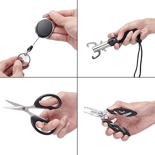 SUPERFINDINGS 5Stk Angelzange Angelgreifer Aluminium Angelzange Fischlippengreifer Grabber Lippengreifer Angelset Für… – Bild 4