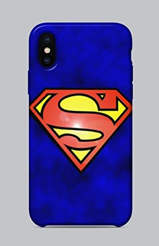 Ultra Slim Transparent Plastic Soft Silicone Gel TPU Rubber Bumper Protective Back Case Cover for Iphone X-Xs BRANDS 006 SUPERMAN