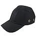 Zinnor Baseball Bump Cap Lightweight Safety Hard Hat Head Protection Cap Adjustable Protective Hat (Black)