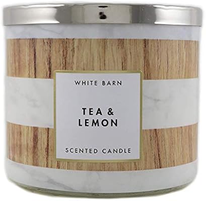 Bath And Body Works White Barn Tea And Lemon 3 Wick Candle 14 5