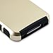 ULAK iPhone 4S Case,iPhone 4 Case,4S Case, [Colorful Series ] Dual Layer Hybrid Slim Hard Case for iPhone 4S & iPhone 4 with Hard PC Cover and Soft Inner TPU (Gold/Black)