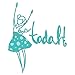 Spellbinders Jane Davenport Tadah Girl Etched/Wafer Thin Dies, Teal