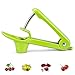 ILamourCar 1 Pack Cherry Pitter, Portable Cherry Core Remover Tool with Food-Grade Silicone Cup, Space-Saving Lock Design and Lengthened Splatter Shield(Green)
