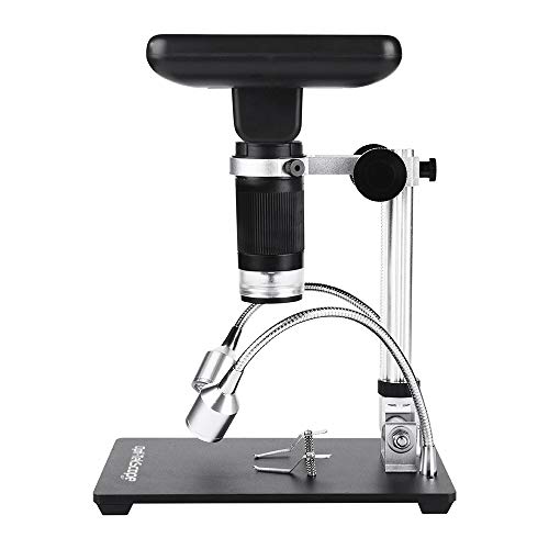 Opti-Tekscope OT-S7 7" Digital LCD Microscope Camera Magnifier | 100X Magnification | Superior 7" Inch High Definition Display | Multi Angle Adjustable Stand | Three LED Light Sources