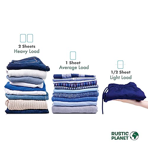 RUSTIC Laundry Soap Strips, Scent Free Laundry Detergent Sheets